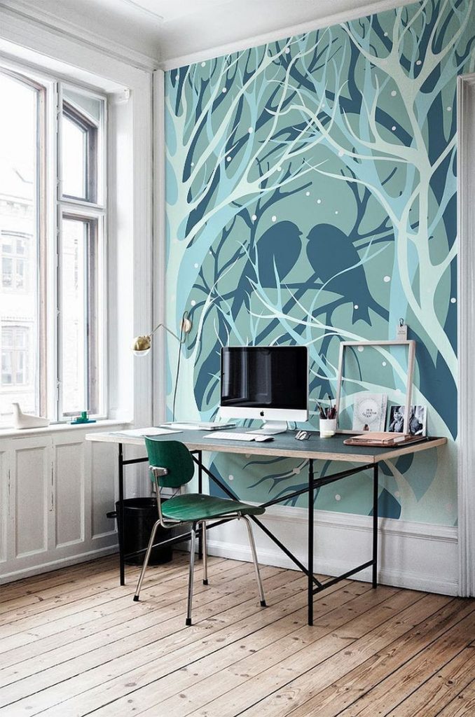 10 Breathtaking Wall Murals For Winter Time with regard to Modern Fun Room Mural Designs